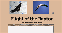 Desktop Screenshot of flightoftheraptor.com
